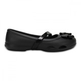 Balerini Crocs Kids&#039; Lina Flat Negru - Black