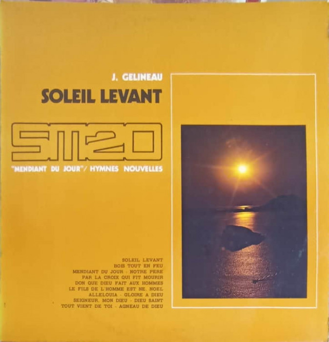 Disc vinil, LP. Soleil Levant, Mendiant Du Jour, Hymnes Nouvelles-JOSEPH GELINEAU