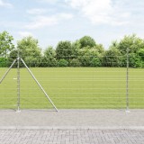 vidaXL Gard de teren 1.4x25 m Oțel galvanizat