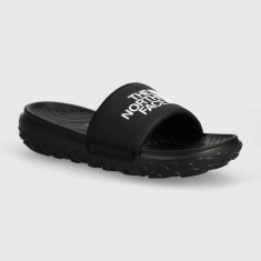 The North Face papuci NEVER STOP CUSH SLIDE barbati, culoarea negru, NF0A8A90KX71