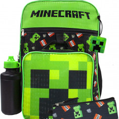 Ecraft Creeper Rucsac TNT Set 5 piese Cutie de prânz Cutie de creioane Boat A