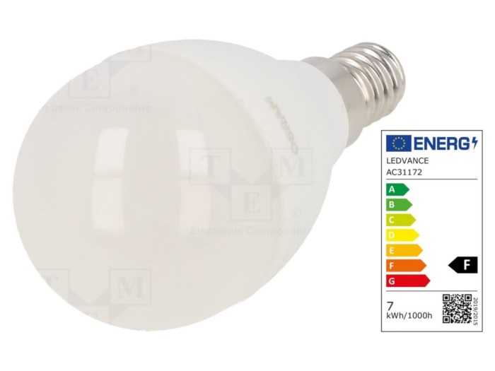 Lampă LED E14 4000K 7.5W
