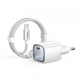 Incarcator Retea Cu Cablu USB-C Mcdodo Nano CH-8263, 65W, 3.25A, 1 x USB-C, Alb