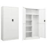 Cumpara ieftin Fiset, alb, 90x40x180 cm, otel