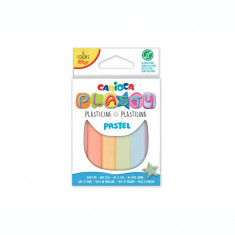 Plastilina Carioca Plasty Pastel 100 g 6 buc asortat foto