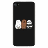 Husa silicon pentru Apple Iphone 4 / 4S, Bears