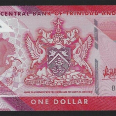 TRINIDAD SI TOBAGO █ bancnota █ 1 Dollar █ 2020 █ POLYMER █ UNC █ necirculata