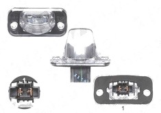 Lampa numar Volkswagen Transporter (T4)/Caravelle/Multivan, 07.1990-03.2003, spate, Stanga = Dreapta, CARAVELLE, FURGON, W5W; cu becuri, TYC
