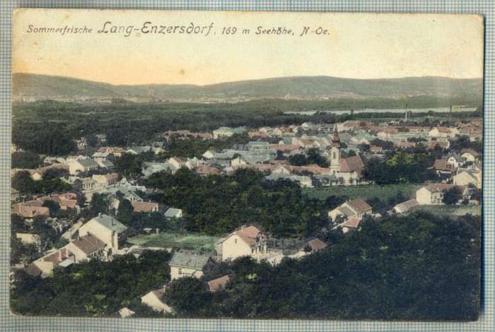 AD 329 C. P. VECHE - SOMMERFRISCHE LANG-ENZERDORF, 169 M SEEHOHE- AUSTRIA -1913