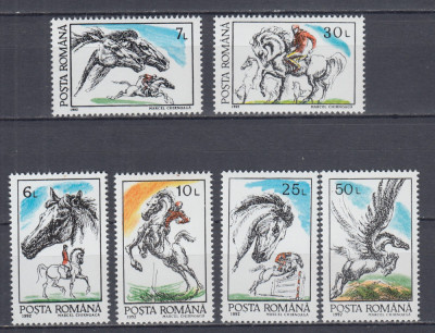 ROMANIA 1992 LP 1281 CAI SERIE MNH foto