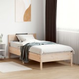vidaXL Cadru de pat cu tăblie, 90x190 cm, lemn masiv pin