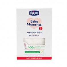 Amidon dermatologic din orez pentru baie Baby Moments Sensitive, 250 grame, +0 luni, Chicco