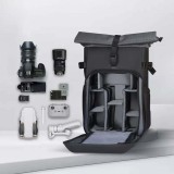 Cumpara ieftin Rucsac barbati Mark Ryden pentru aparat foto si laptop cu extensie de 20 cm, impermeabil, compartiment laptop 15.6 inch, Negru