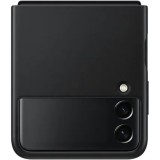 Husa de protectie Samsung Leather Cover pentru Galaxy Z Flip3, BLACK