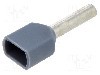 Terminal cu compresie, cablu 0.75mm2, cositorit, TE Connectivity - 966144-2
