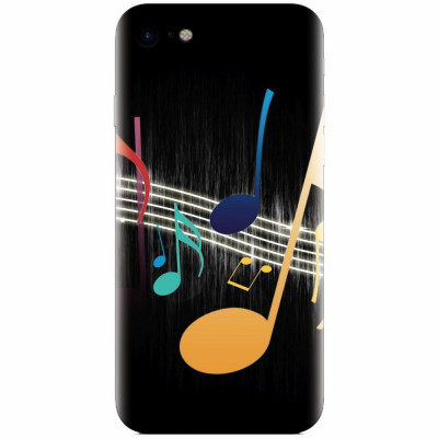 Husa silicon pentru Apple Iphone 6 Plus, Colorful Music foto