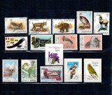 Spania - Lot timbre neuzate, tematica fauna, animale