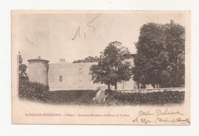 FV5-Carte Postala- FRANTA- St Vallier sur Rhone , circulata 1902 foto