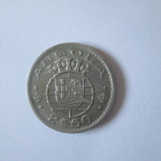 Angola 2$50 1974+Libia 20 Millimes 1965