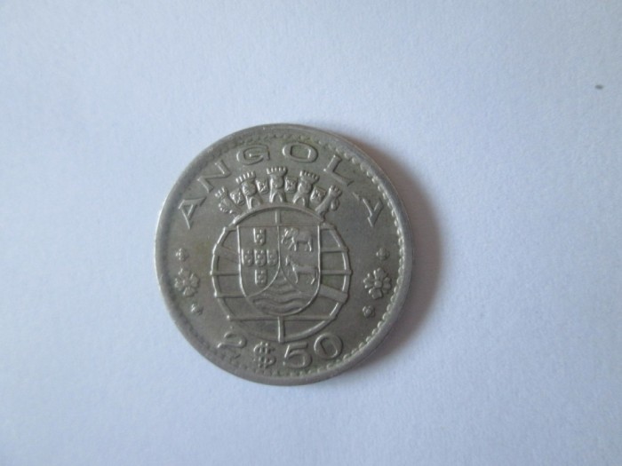 Angola 2$50 1974+Libia 20 Millimes 1965