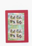 WWF-2011=(GROTH483) ANGOLA-kleinbogen , 2 serii tematica MAIMUTE-GUENONS MNH