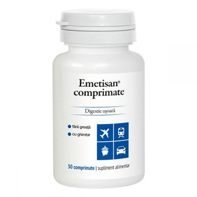 Emetisan cu Ghimbir 30 capsule Dacia Plant foto