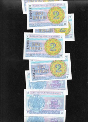 Kazahstan Kazakstan 2 tyin 1993 XF-AUNC pret pe bucata foto