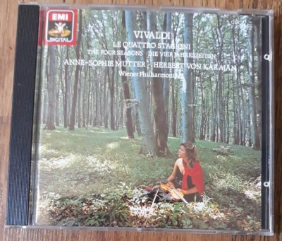 CD Vivaldi &amp;lrm;&amp;ndash; The Four Seasons - Anne-Sophie Mutter, Herbert Von Karajan foto