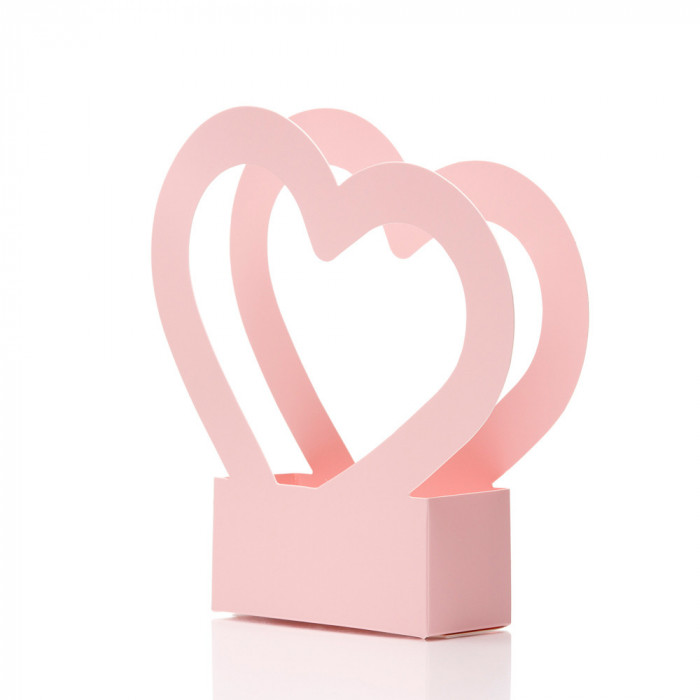 Cutii cu m&acirc;ner inimă - roz (set 10 buc)