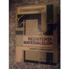 Rezistenta Materialelor Pentru Tehnicieni - O Bogdan V. Bogdan ,535348