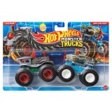 Set 2 masinute Monster Truck, Hot Wheels, Loco Punk si Airplane Mode, JCC66