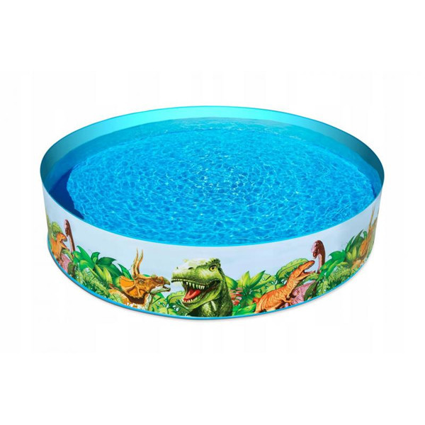 Piscina Pentru Copii cu Perete Rigida - Model Dinozaur - Bestway - 244&times;46 cm