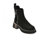 Ghete GRYXX negre, 513, din piele intoarsa