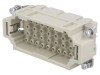 Conector HDC HARTING Tata 32+PE, Montare Crimpare, 16A 500V, Policarbonat, Carcasa 16B, UL94V-0