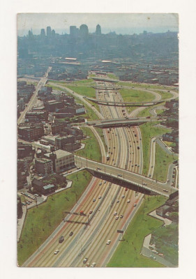 FA57-Carte Postala- SUA - JFK Expressway, Chicago, circulata 1970 foto