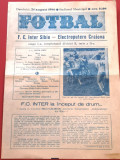 Program meci fotbal FC INTER SIBIU - ELECTROPUTERE CRAIOVA (24.08.1986)