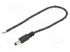 Cablu alimentare DC, cabluri, DC 5,5/2,1 mufa, negru, 0,25m, BQ CABLE - DC.CAB.4200.0020