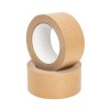 Set 5 benzi ambalare hartie kraft ecologica natur 48mm latime 50 metri lungime universala adeziva