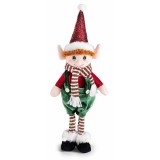 Figurina Elf Baietel textil multicolor 13x8x42 cm
