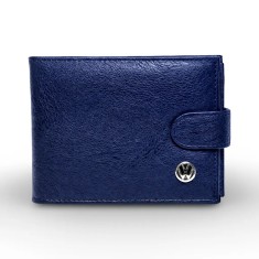 Portofel Volkswagen Barbatesc blue - Piele Eco Premium - Compartiment Buletin si 10 Carduri, Magrot 26013
