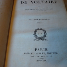 Voltaire -Opere - 1830- in franceza - vol 21