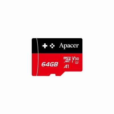 Card microSDXC UHS-I U3 V30 A1 Gaming Apacer 64GB R100 AP64GMCSX10U7-RAGC foto