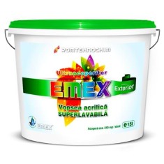 Vopsea Superlavabila Exterior ?Emex? - Alb - Bid. 15 L foto