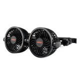 Ventilator auto dublu 12V AMiO pentru tetiera, 2 viteze, unghi reglabil