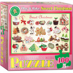 Puzzle 100 piese Sweet Christmas foto