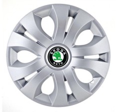 Set 4 capace roti Top Gray pentru gama Skoda, R17