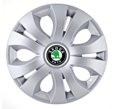 Set 4 capace roti Top Gray pentru gama Skoda, R17 foto
