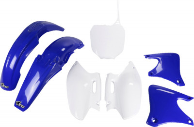 Kit plastice Yamaha YZF 250 2001-2002, albastru/alb Cod Produs: MX_NEW 14030254PE foto