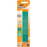 Set 4 creioane cu radiera Grafit Eco Evolution Bic, HB 2