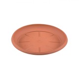 Farfurie Ghiveci Flori, Plastic, Diametru 23cm, &Icirc;nălțime 3cm, Culoare Teracota, Oem